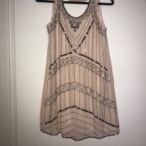 Peachy jeweled dress